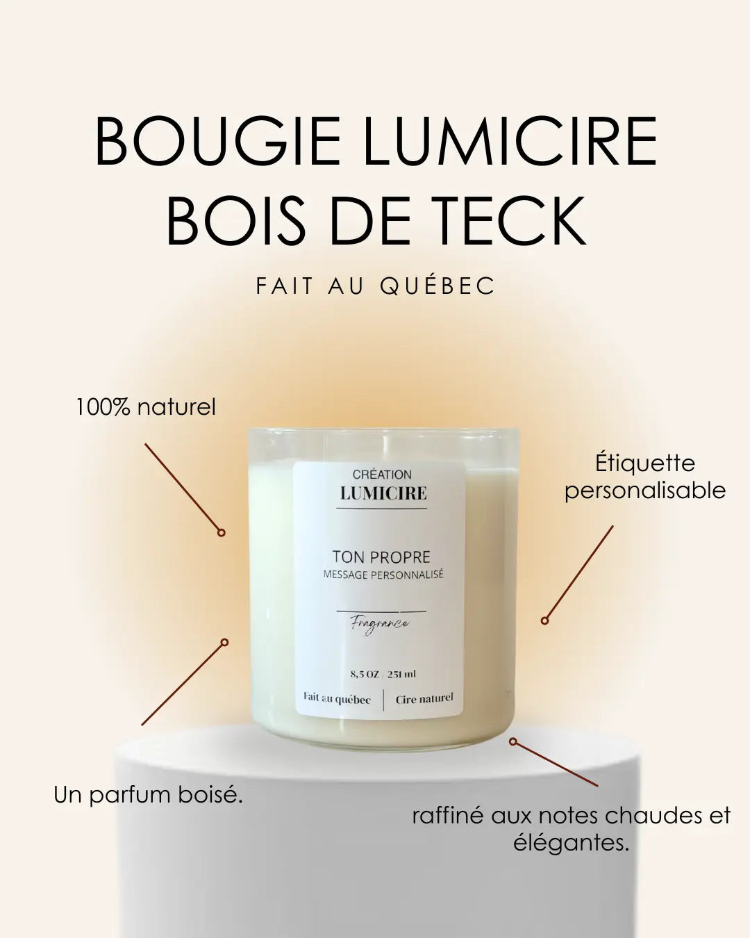 Bois de Teck Lumicire