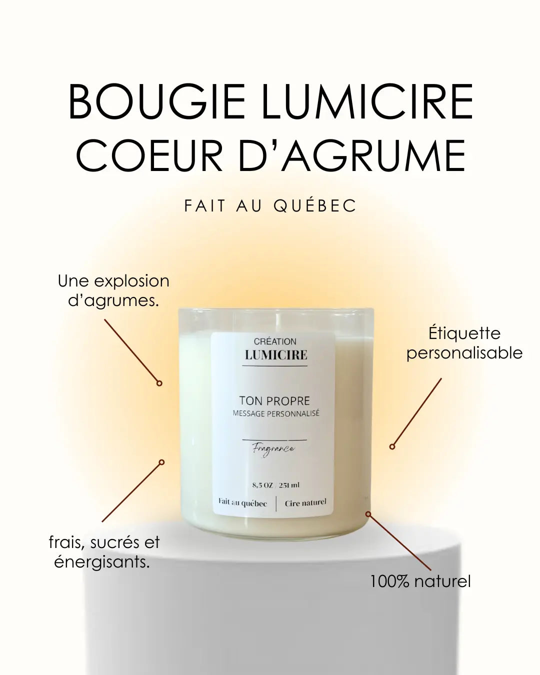 Coeur d'agrume Lumicire